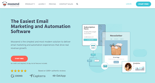 01 moosend homepage
