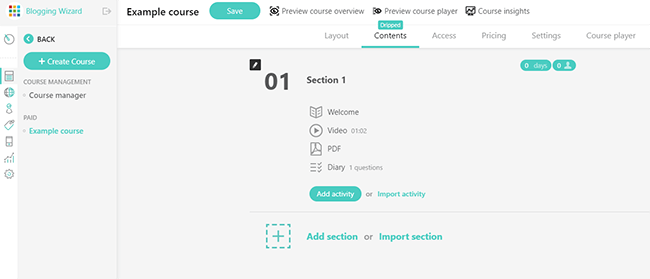 08 courses contents