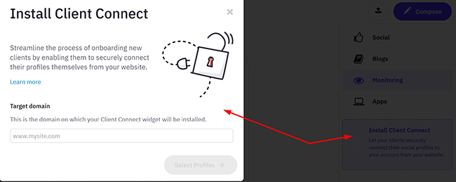 10 client connect select profiles