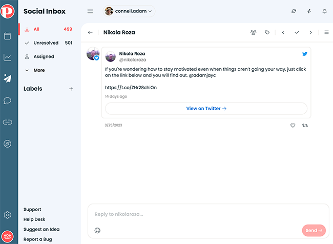 11 social inbox tab