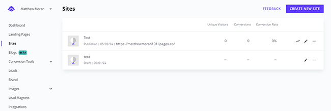12 Sites - Create