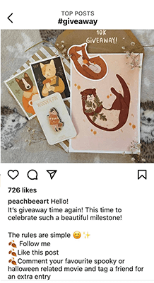 2 Run a giveaway