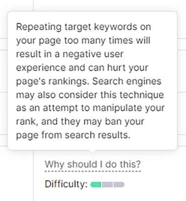 20 on page seo checker about text