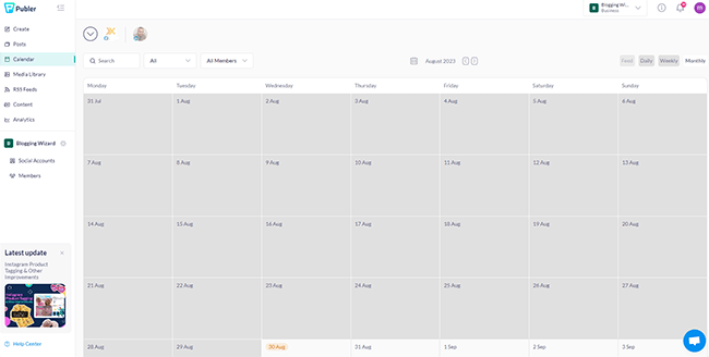 25 content calendar scheduled