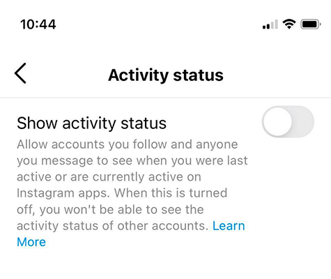 30 turn off your activity status