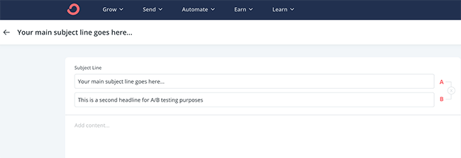 ab testing convertkit