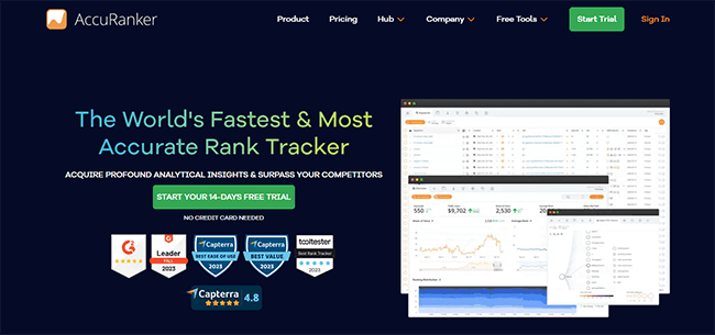 AccuRanker Homepage