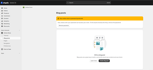 blog posts create