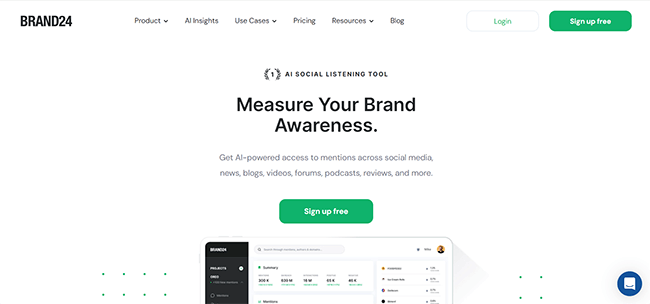 Brand24 Homepage
