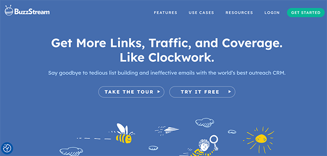 BuzzStream Homepage