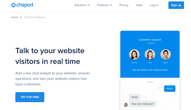 Chaport Homepage
