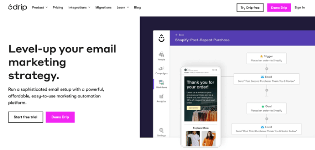 drip homepage