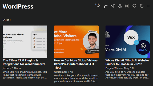 feedly feed
