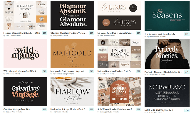 fonts example 1