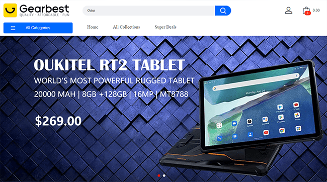 gearbest homepage