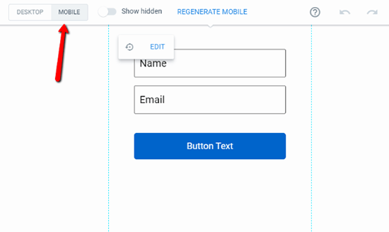 Generate Mobile Version