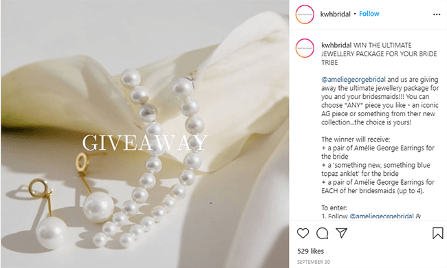 giveaway example