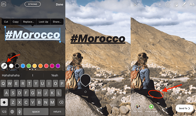 Invisible instagram hashtags