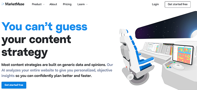 marketmuse homepage