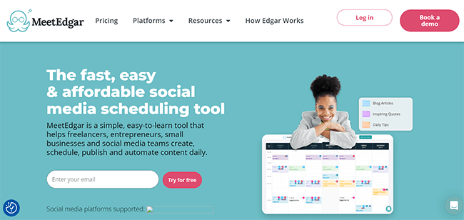 MeetEdgar Homepage