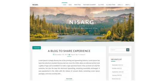 Nisarg Theme