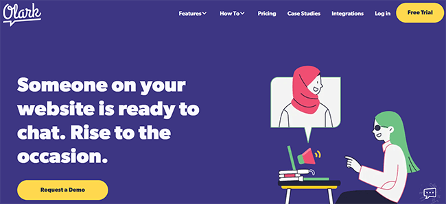 Olark Homepage