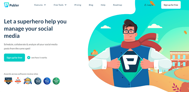 Publer Homepage