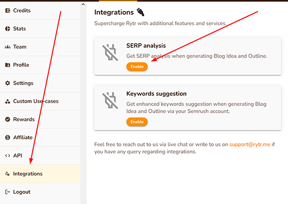 serp analysis intergration