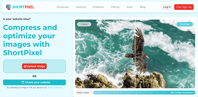 shortpixel homepage