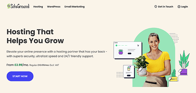 SiteGround Homepage