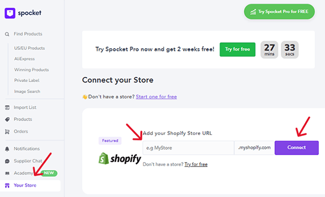spocket shopify integration