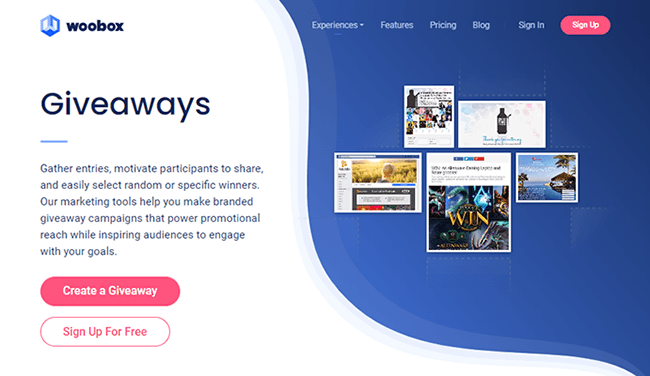 woobox homepage