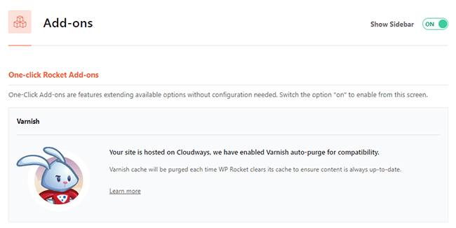 wp rocket add ons